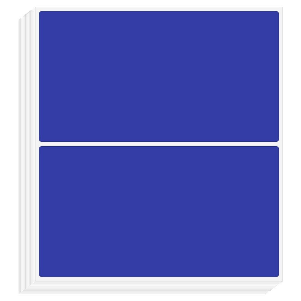 5665 Color Coding Labels 3 x 2 Inch, 50 Pcs Rectangular Colored Labels